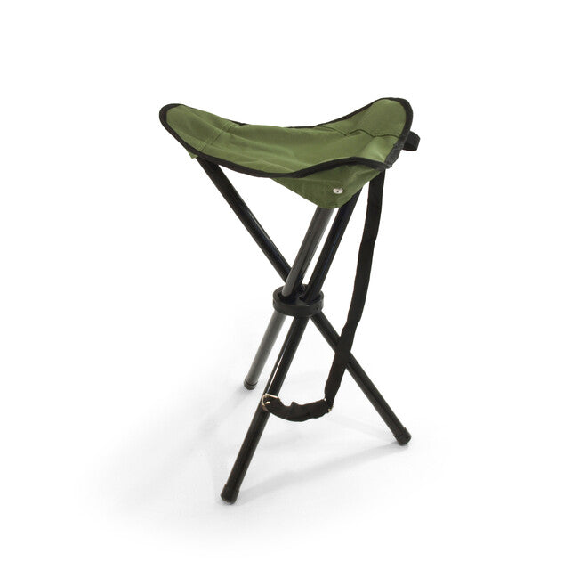 BasicNature Travelchair триніжка крісло, зелена сталь