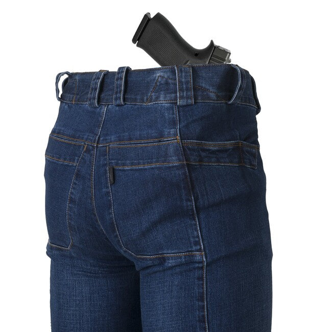 Helikon-Tex COVERT штани тактичні Denim Mid, vintage worn синій