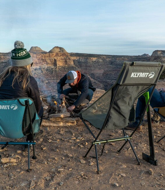 Klymit Ridgeline коротке туристичне крісло, синє