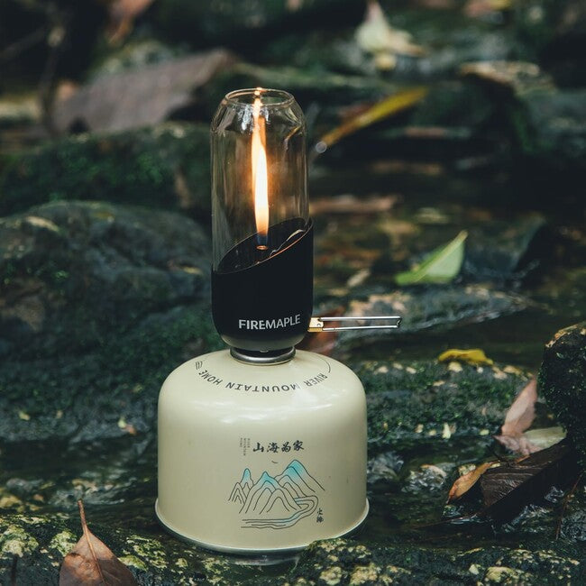Fire Maple газовий лампаш з боросилікатним склом, чорний