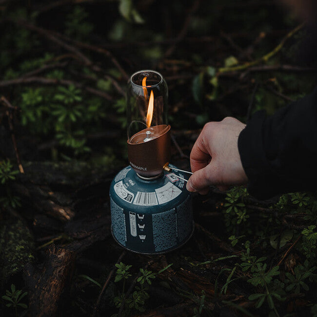Fire Maple газова лампа з боросилікатного скла, червона