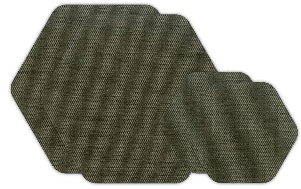 GearAid Tenacious Tape опраўні нашивки, зелені, 4 шт.