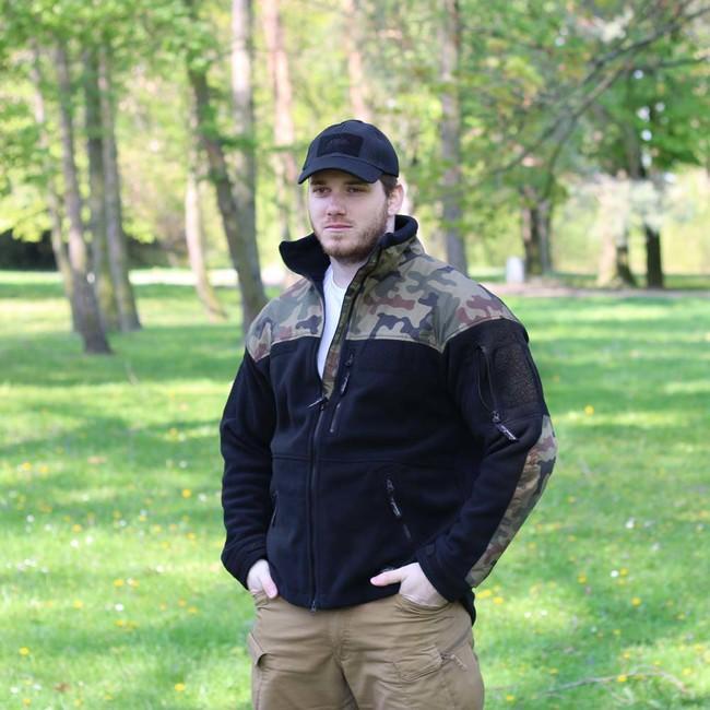 Helikon-Tex Infantry софтшел куртка, чорна woodland, 330g/m2