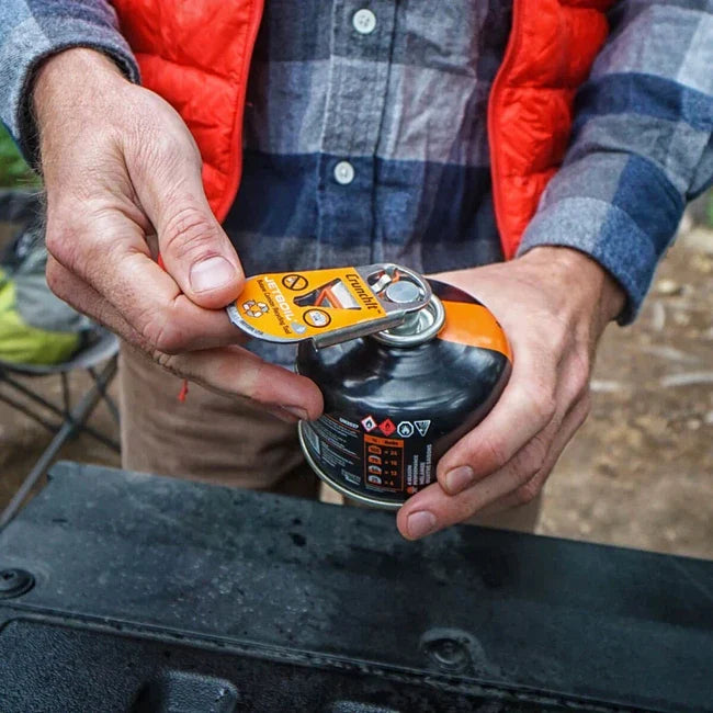 Jetboil CrunchIt™ топливного картриджа переробки інструмент для проколювання порожніх картушів