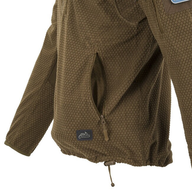 Helikon-Tex ALPHA HOODIE толстовка з капюшоном Grid Fleece, темно-сірий