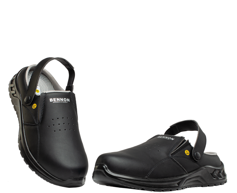 BENNON робочі сандалі BLACK OB ESD, чорні