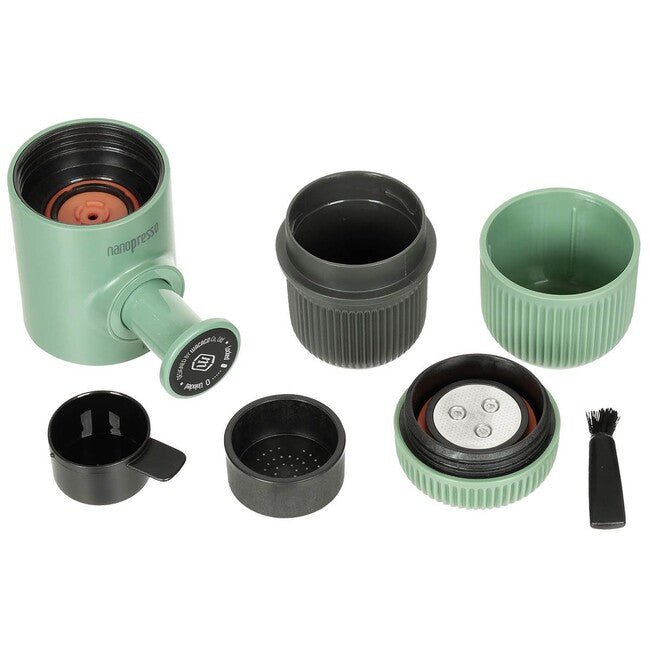 MFH Nanopresso кавоварка для еспресо з чохлом, зелена