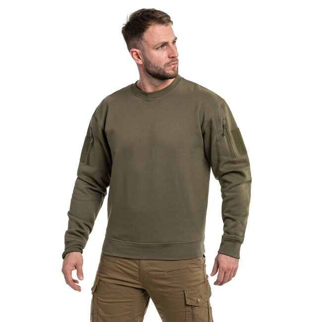 Mil-Tec Tactical світшот з круглим вирізом, ranger green