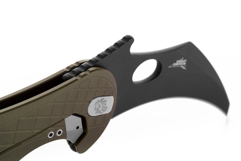 Lionsteel L.E. ONE 1 A GB карамбіт зелений/хімічно чорний розроблений у співпраці з Emerson Design