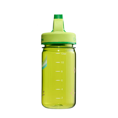 Nalgene Grip-n-Gulp Sustain пляшка для води дитяча 0,35 л з кришкою, зелена, музичний лев