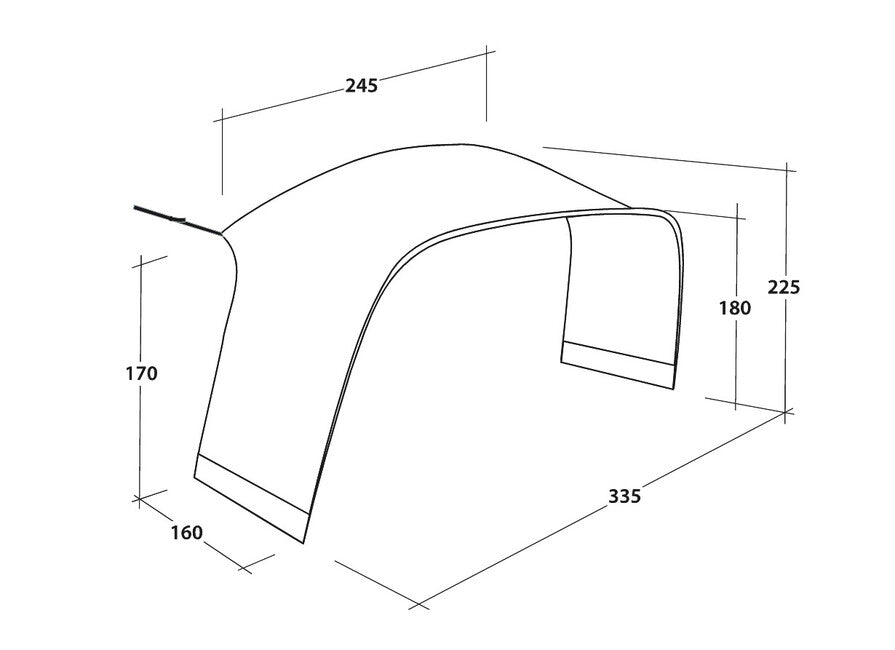 Outwell Air Shelter прилад для кріплення намету з тентом
