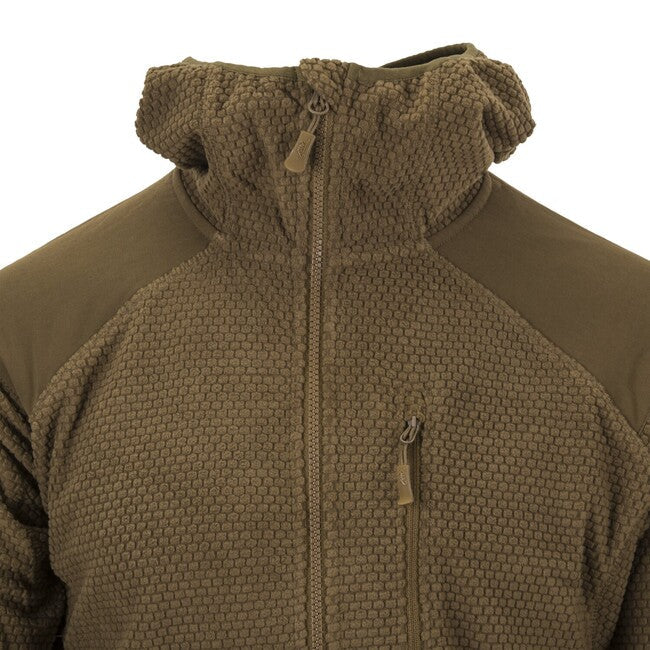 Helikon-Tex ALPHA HOODIE толстовка з капюшоном Grid Fleece, темно-сірий