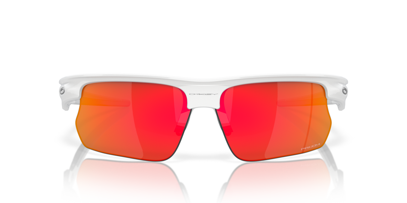 Oakley BISPHAERA сонячні окуляри з оправою polished white та лінзами prizm ruby, 68
