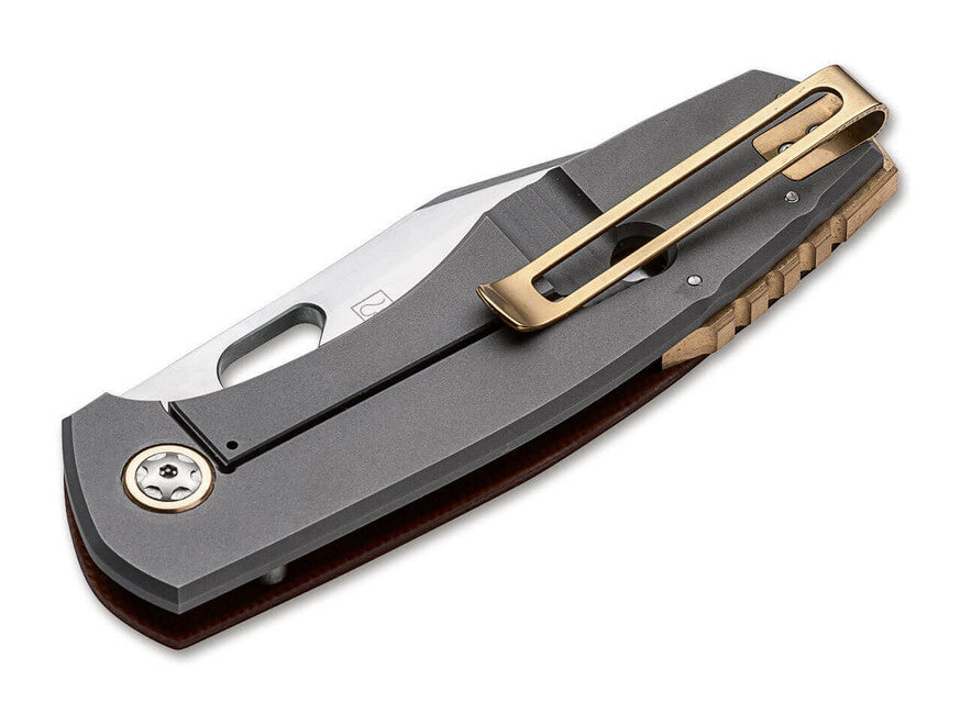 Böker Plus Micarta складаний ніж, 8,5 см, коричневий