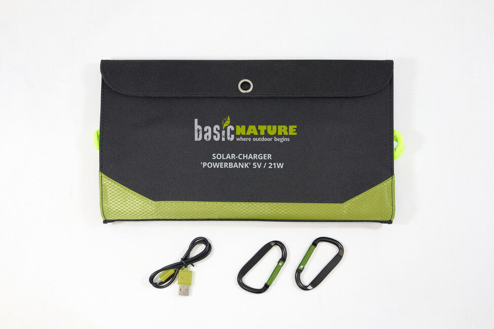 BasicNature сонячна зарядка Powerbank 5V / 21W