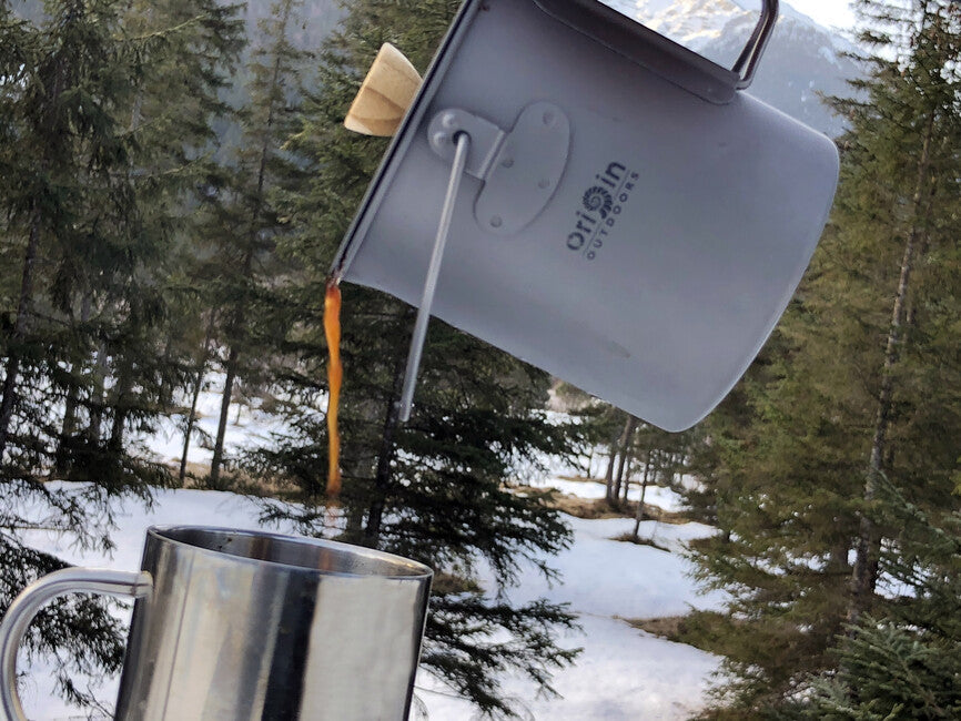 Origin Outdoors Titanium French Press 3 v 1 750 ml