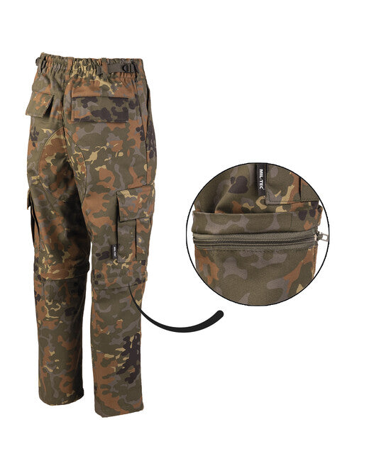 Mil-Tec BDU ZIP-OFF штани дитячі флектарн US