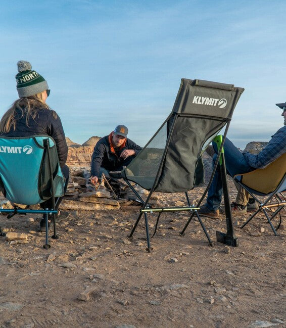 Klymit Ridgeline коротке туристичне крісло, синє