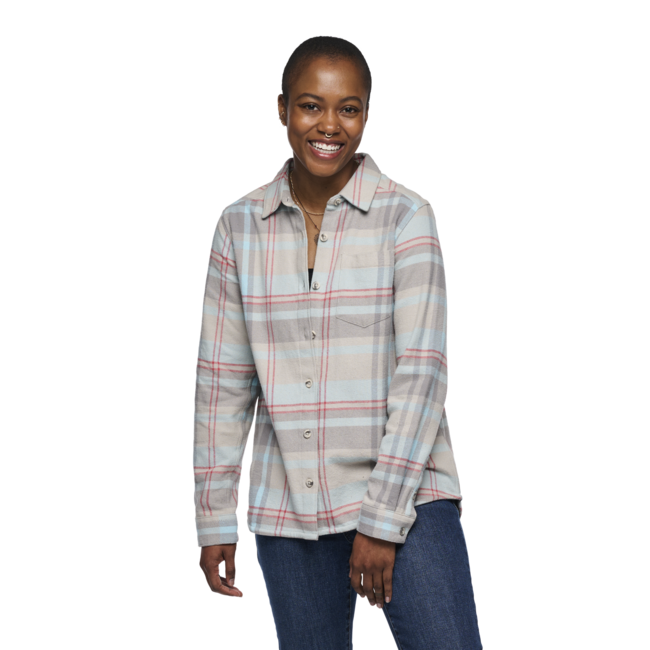Black Diamond Project Flannel фланелева рубашка жіноча, pewter-belay синій plaid