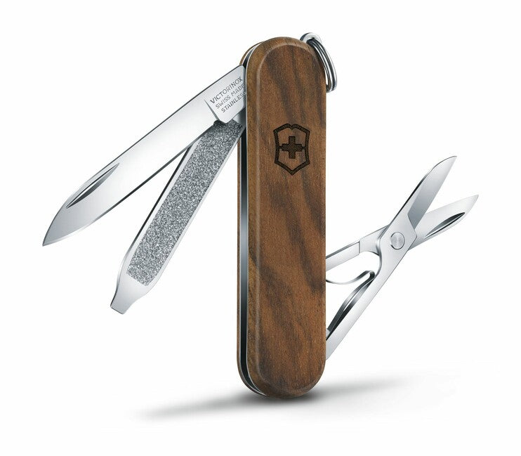 Victorinox Classic SD мультифункціональний ніж Wood 58 mm, горіхове дерево, 5 функцій