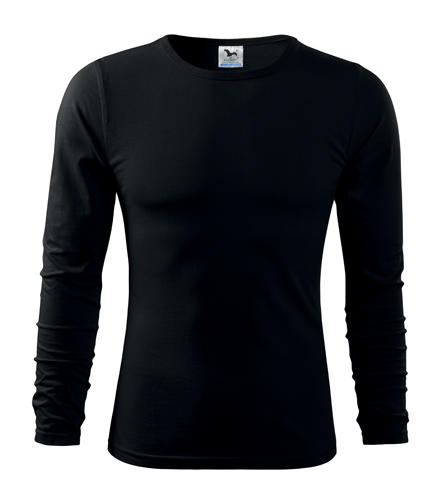 Malfini Fit-T футболка з довгим рукавом 160g/m2, чорна