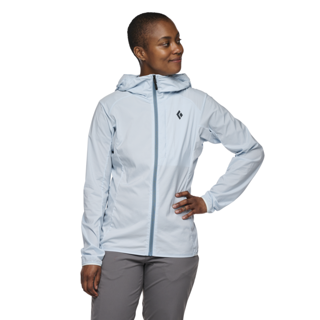 Black Diamond Alpine Start Hoody ультралегка софтшел куртка жіноча, belay синій