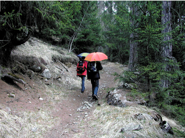 EuroSchirm light trek automatic TrekMate ультралегка дорожна парасолька, чорна