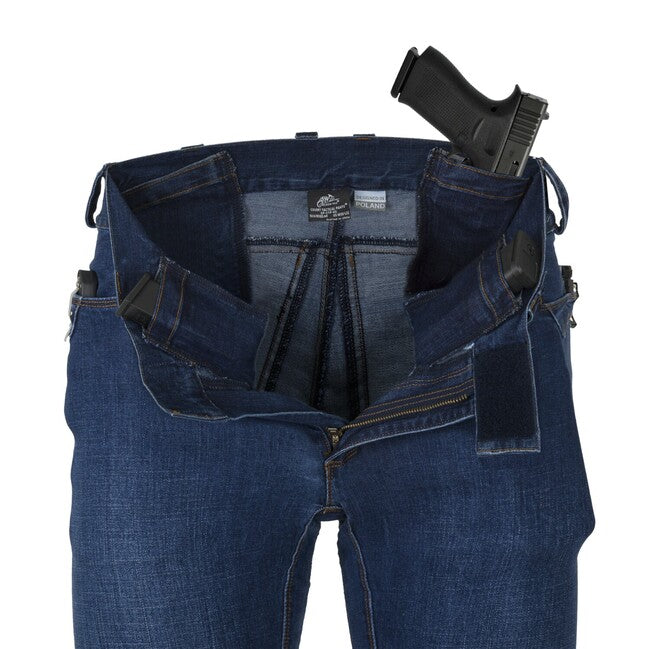 Helikon-Tex COVERT штани тактичні Denim Mid, vintage worn синій