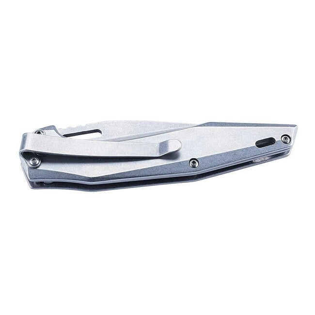 Herbertz односторонній кишеньковий ніж, цільнометалевий, Stonewash, 9см