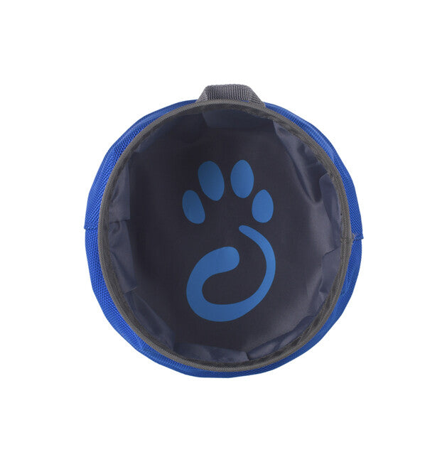 Mountain Paws складна миска для води для собак, синя, S
