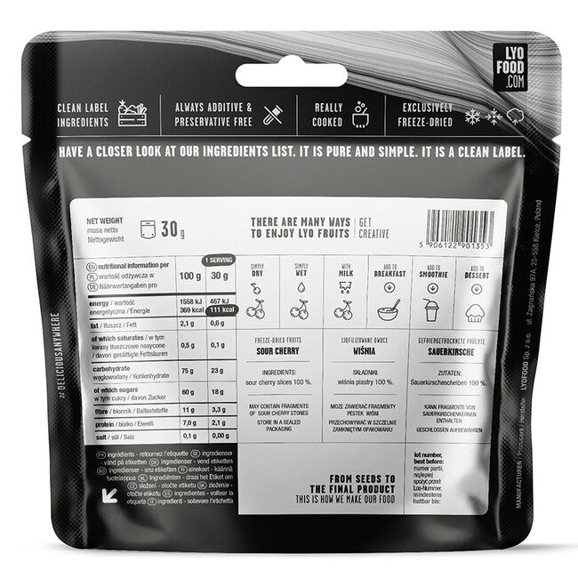 LYOfood вишня 370g