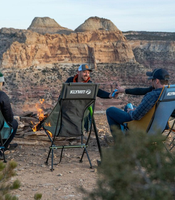 Klymit Ridgeline коротке туристичне крісло, синє