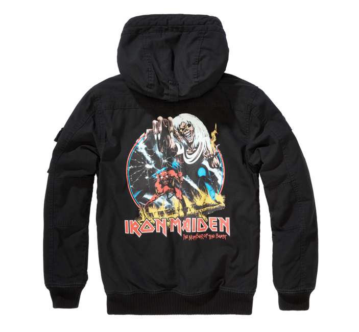 Brandit Iron Maiden Bronx куртка, чорна