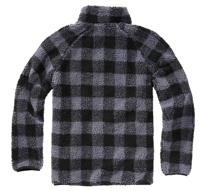 Brandit Teddyfleece Troyer флісова куртка, чорна/сіра