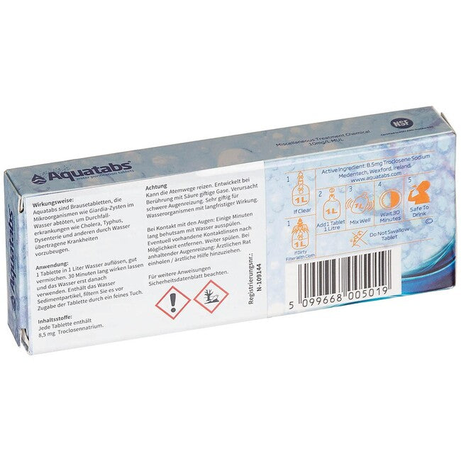 MFH Medentech Aquatabs дезінфекція води, 50 таблеток