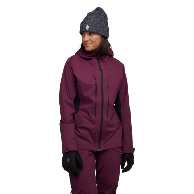 Black Diamond Dawn Patrol Hybrid Shell перехідна куртка жіноча, ожина-чорна
