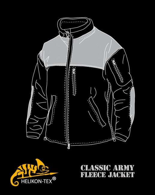 Helikon-Tex Classic Army посилена флісова куртка, оливково-чорна