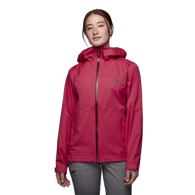 Black Diamond Stormline Stretch Rain Shell непромокаюча куртка жіноча, гранатовий