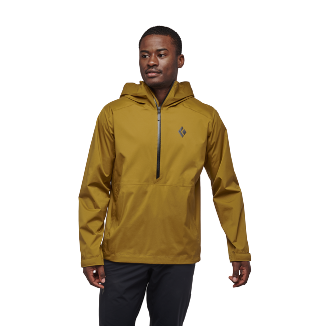 Black Diamond Stormline Stretch Anorak непромокаюча куртка чоловіча, темний карі