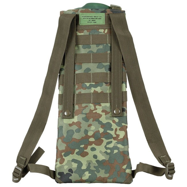 MFH гідратаційний рюкзак MOLLE з TPU трубкою, 2,5 L, BW камуфляж