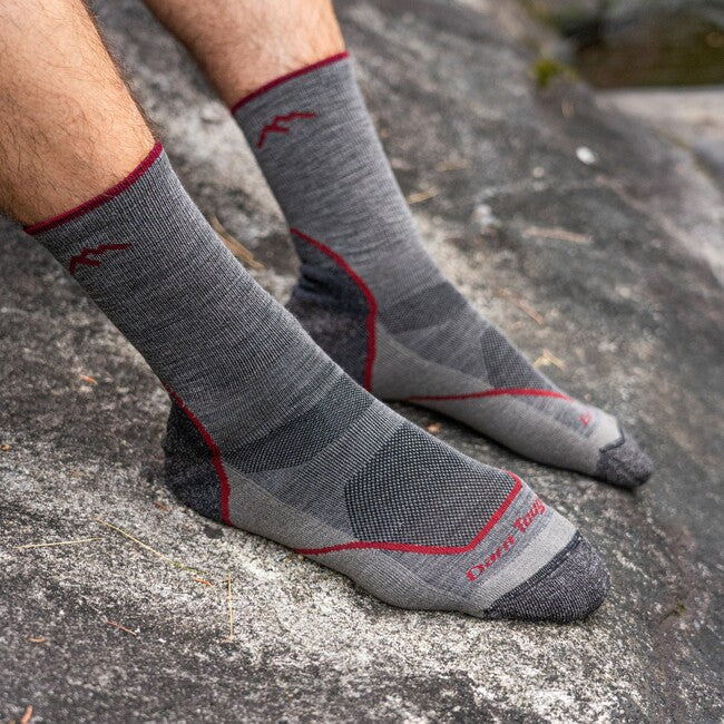 Darn Tough Light Hiker Micro Crew шкарпетки легкі з м'якою прокладкою, темно-бежевий