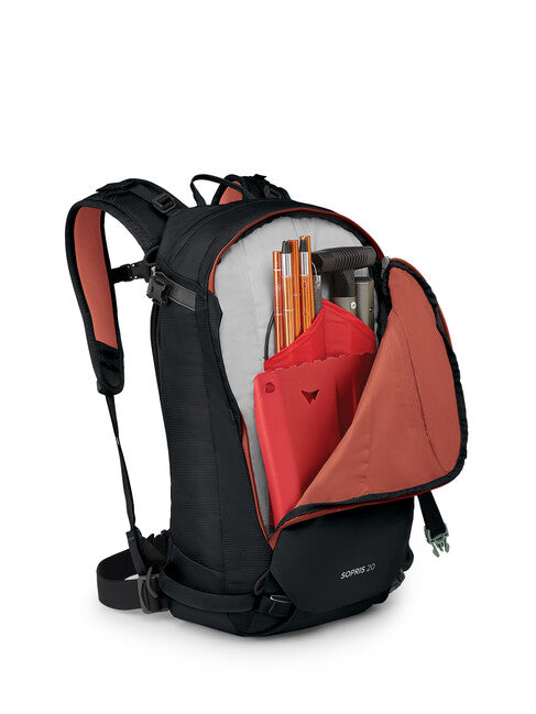 OSPREY SOPRIS скіальпійський рюкзак 20, чорний
