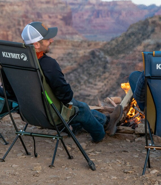Klymit Ridgeline коротке туристичне крісло, синє