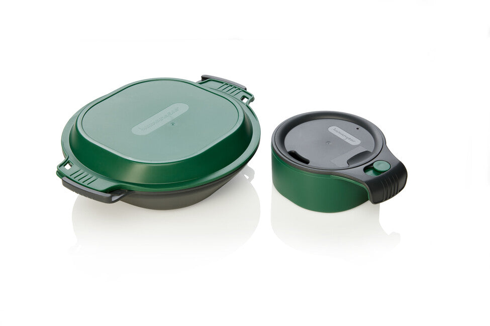 Humangear GoKit Deluxe контейнер для їжі, вугільно-зелений