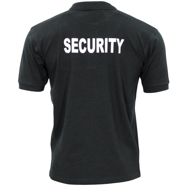 MFH Security поло футболка з коротким рукавом, чорна