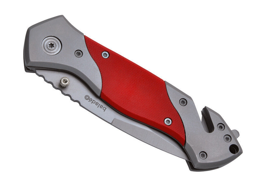 Baladeo ECO067 Rescue спасательный нож, красная G10
