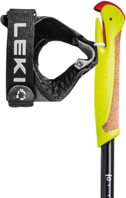 LEKI XTA 6.5 Vario Jr. лижні палиці, чорно-біло-неоново-жовта, 125 - 145 cm