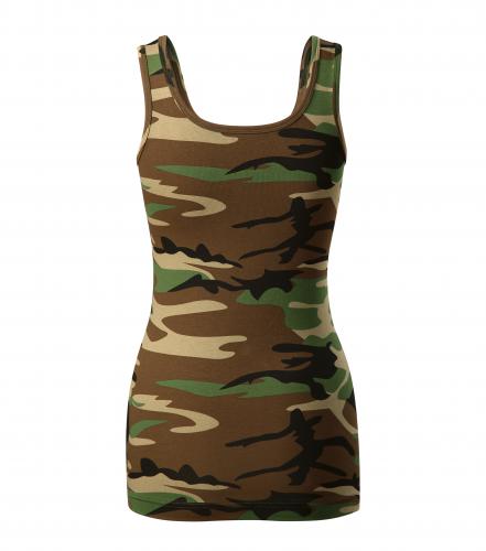 Malfini Camouflage жіноча майка 180g/m2, коричнева