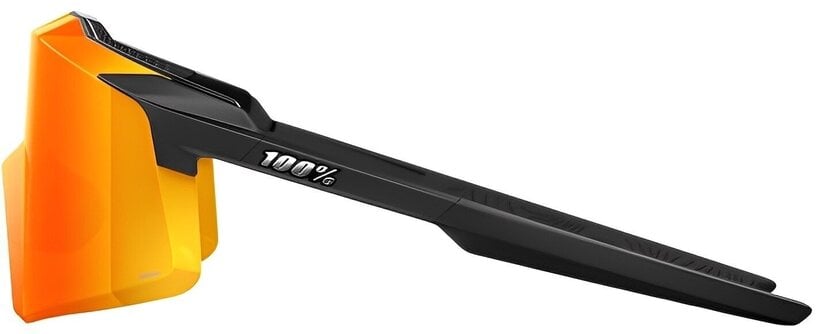 100% Aerocraft сонцезахисні окуляри Soft Tact Black, HiPER Червоний Multilayer Mirror
