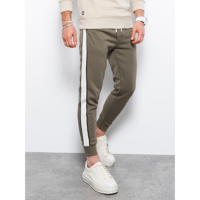 Ombre спортивні штани P865 чоловічі, оливкові